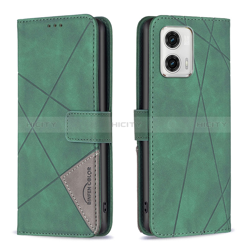 Custodia Portafoglio In Pelle Cover con Supporto B08F per Motorola Moto G73 5G