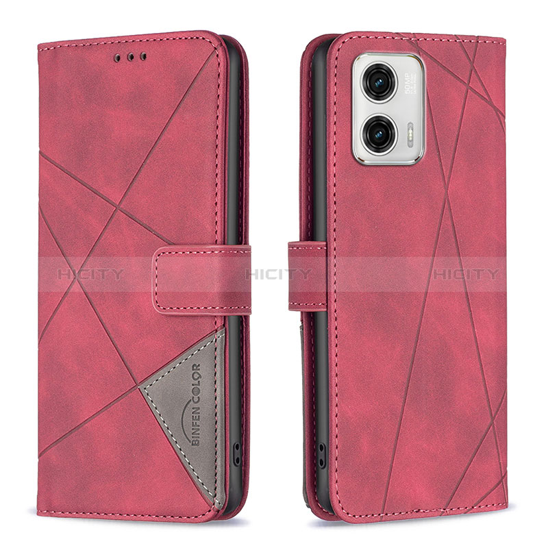 Custodia Portafoglio In Pelle Cover con Supporto B08F per Motorola Moto G73 5G