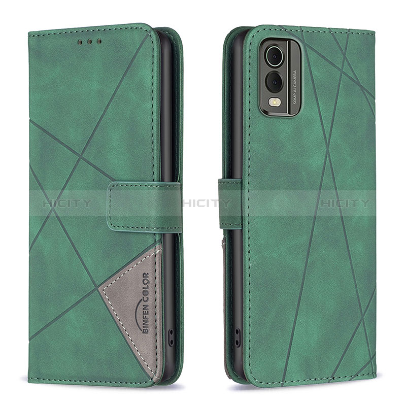 Custodia Portafoglio In Pelle Cover con Supporto B08F per Nokia C32