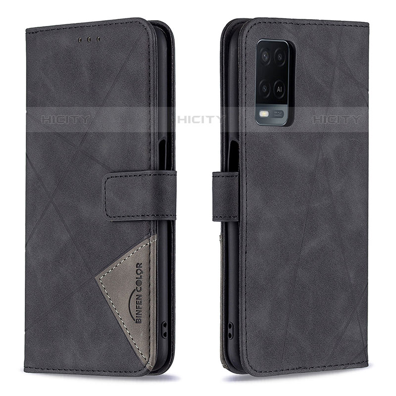 Custodia Portafoglio In Pelle Cover con Supporto B08F per Oppo A54 4G