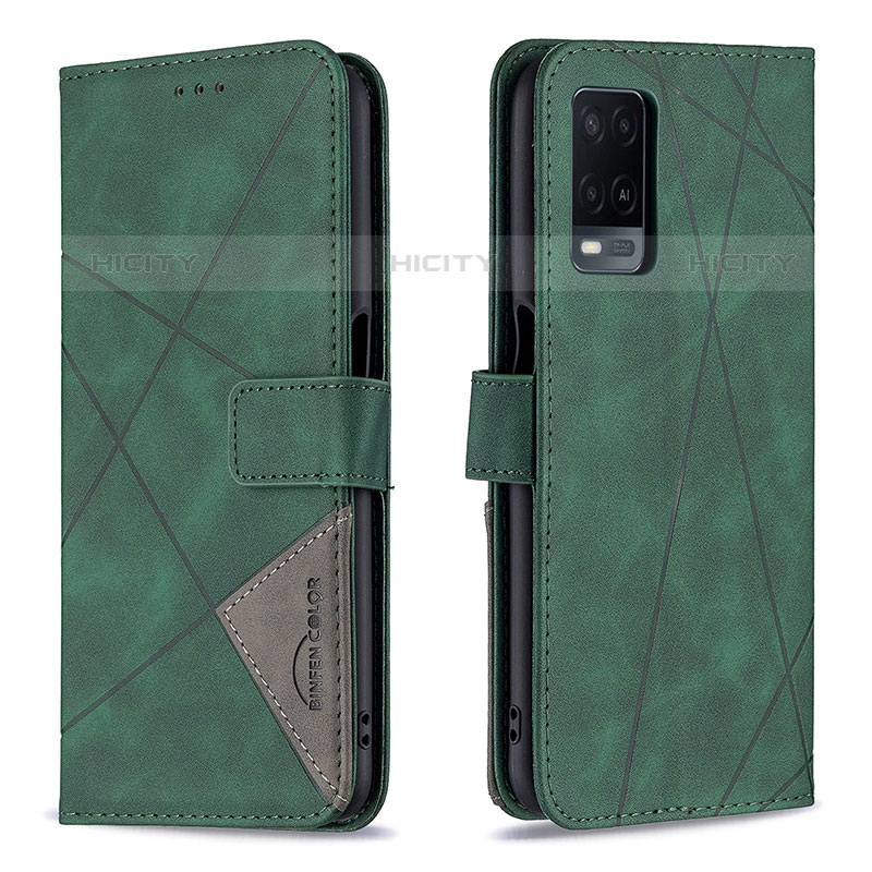 Custodia Portafoglio In Pelle Cover con Supporto B08F per Oppo A54 4G