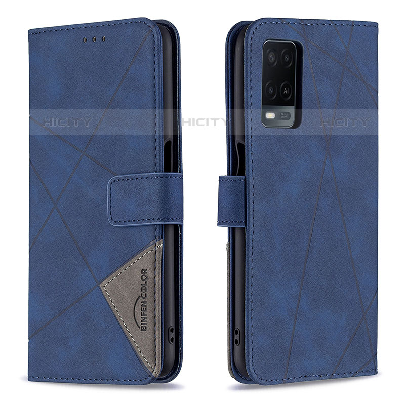 Custodia Portafoglio In Pelle Cover con Supporto B08F per Oppo A54 4G