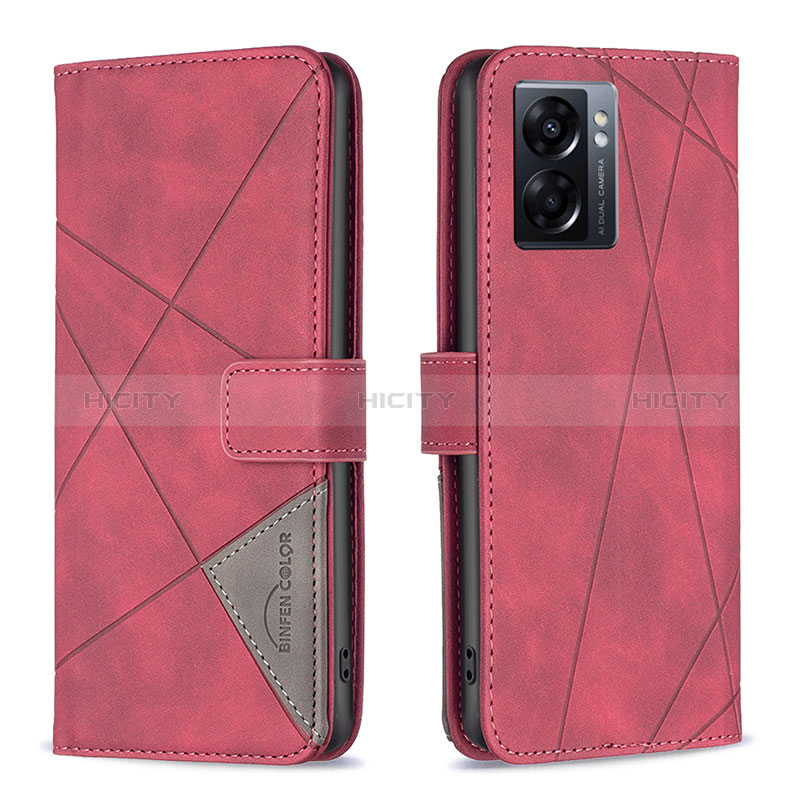 Custodia Portafoglio In Pelle Cover con Supporto B08F per Oppo A57 5G