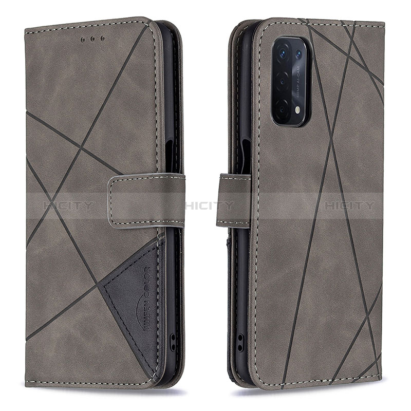 Custodia Portafoglio In Pelle Cover con Supporto B08F per Oppo A74 5G