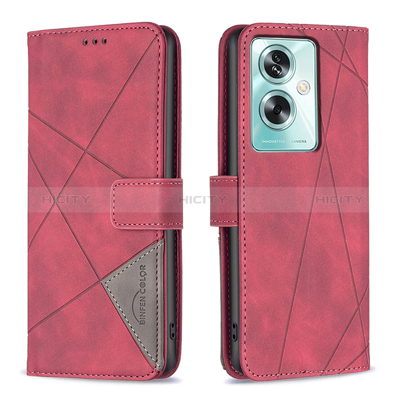 Custodia Portafoglio In Pelle Cover con Supporto B08F per Oppo A79 5G