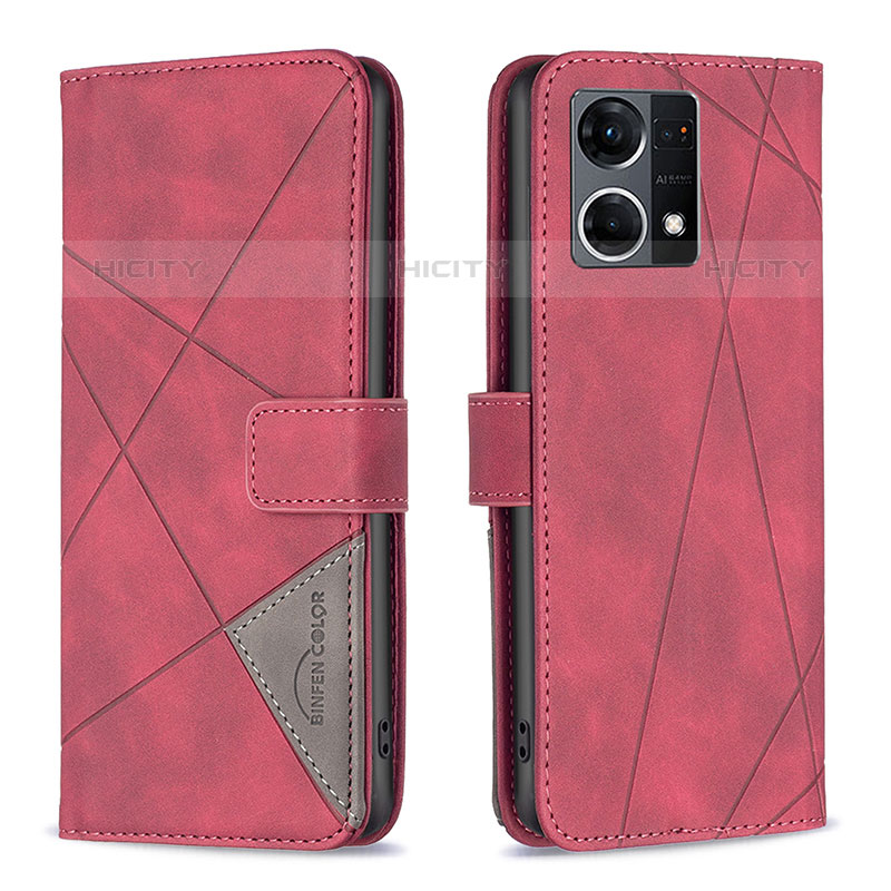 Custodia Portafoglio In Pelle Cover con Supporto B08F per Oppo F21s Pro 4G