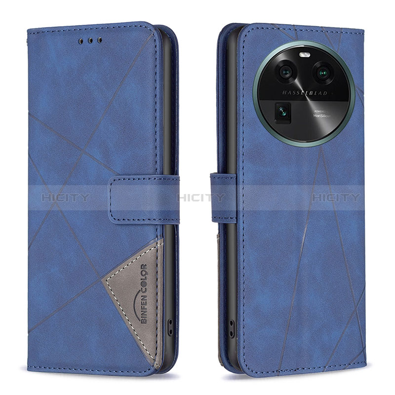 Custodia Portafoglio In Pelle Cover con Supporto B08F per Oppo Find X6 5G