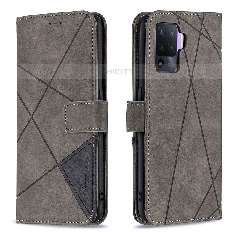 Custodia Portafoglio In Pelle Cover con Supporto B08F per Oppo Reno5 Lite