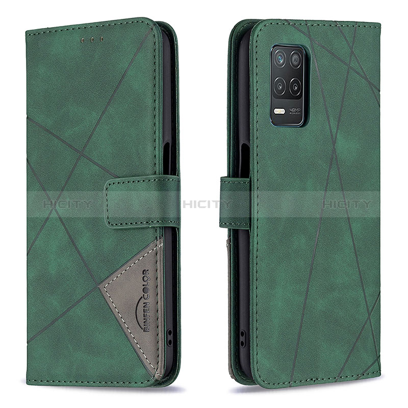 Custodia Portafoglio In Pelle Cover con Supporto B08F per Realme 8 5G