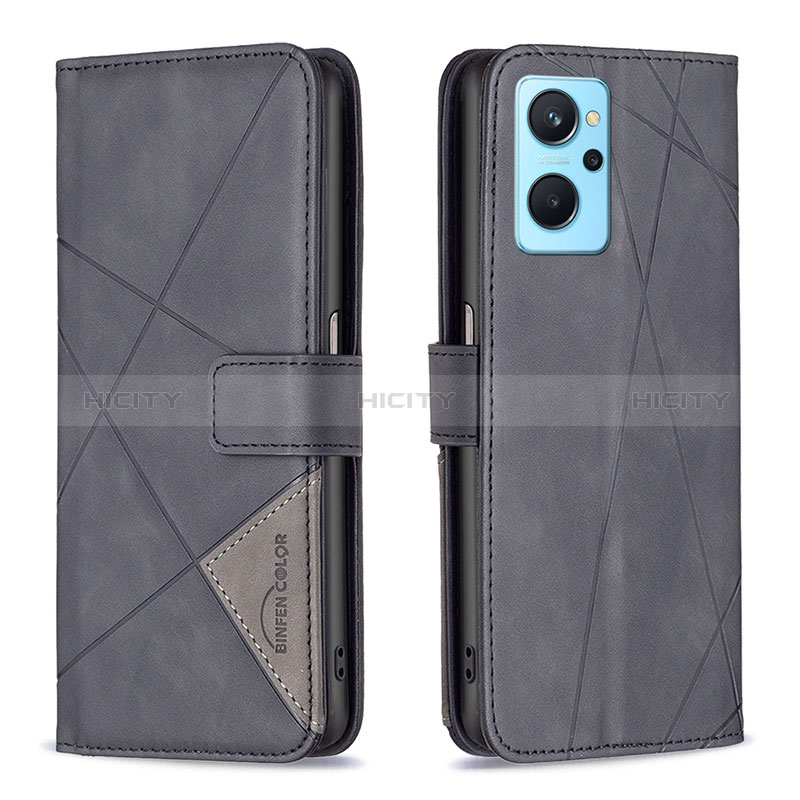 Custodia Portafoglio In Pelle Cover con Supporto B08F per Realme 9i 4G