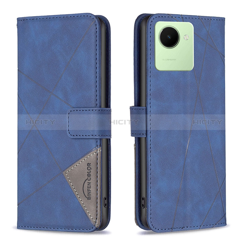 Custodia Portafoglio In Pelle Cover con Supporto B08F per Realme C30