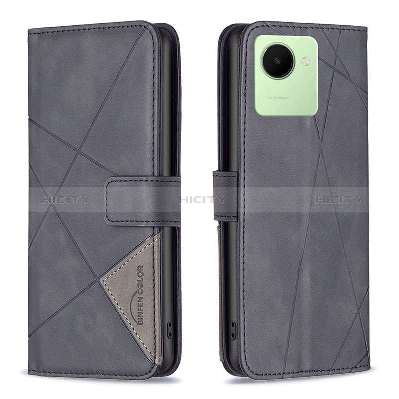 Custodia Portafoglio In Pelle Cover con Supporto B08F per Realme C30s