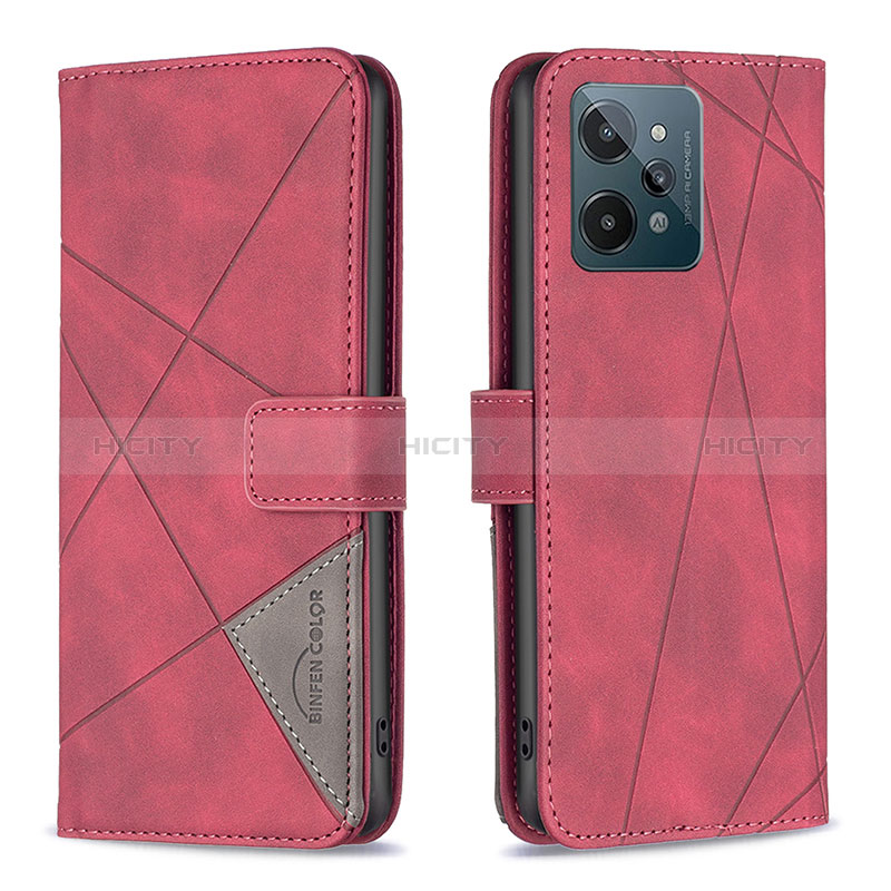 Custodia Portafoglio In Pelle Cover con Supporto B08F per Realme C31