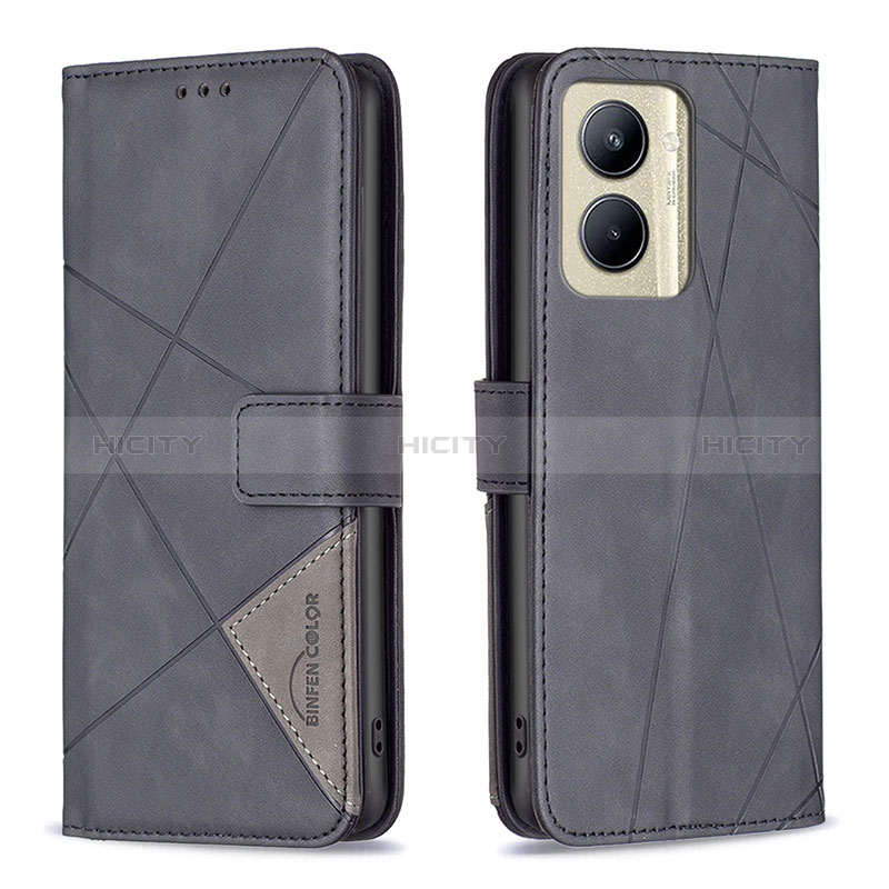 Custodia Portafoglio In Pelle Cover con Supporto B08F per Realme C33 (2023)