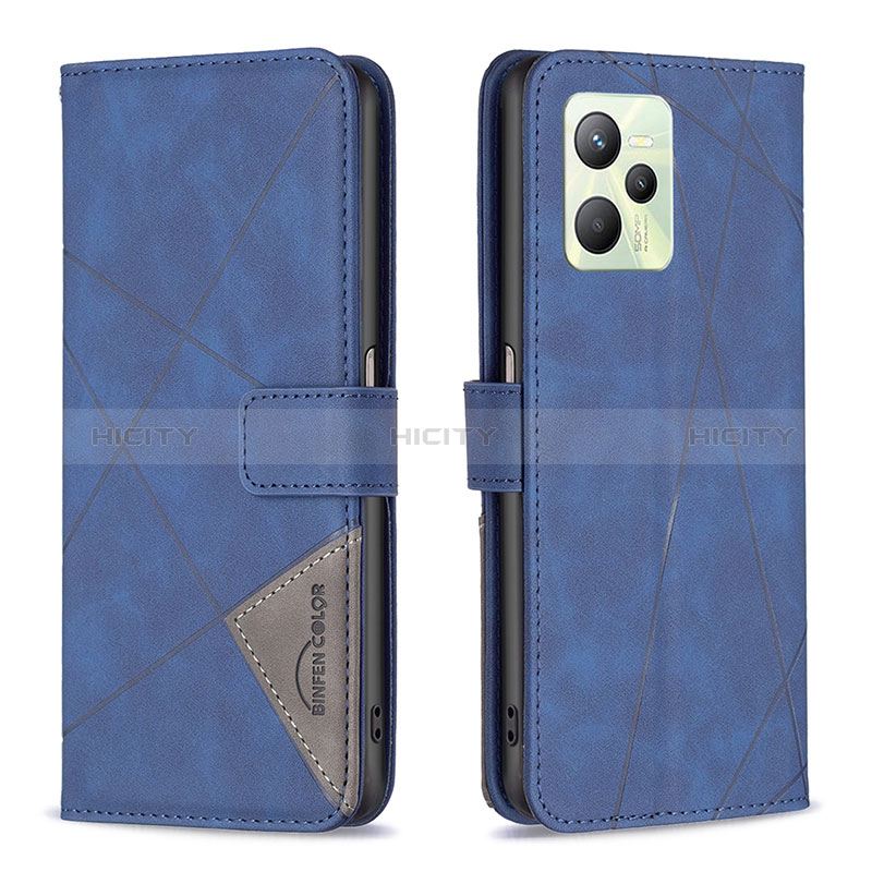 Custodia Portafoglio In Pelle Cover con Supporto B08F per Realme C35