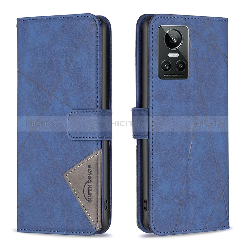 Custodia Portafoglio In Pelle Cover con Supporto B08F per Realme GT Neo3 5G