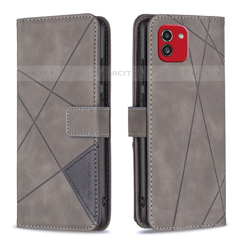 Custodia Portafoglio In Pelle Cover con Supporto B08F per Samsung Galaxy A03