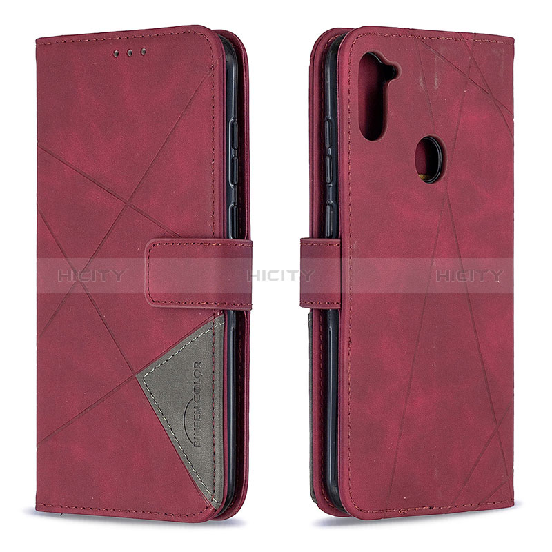 Custodia Portafoglio In Pelle Cover con Supporto B08F per Samsung Galaxy A11