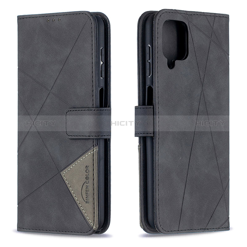 Custodia Portafoglio In Pelle Cover con Supporto B08F per Samsung Galaxy A12