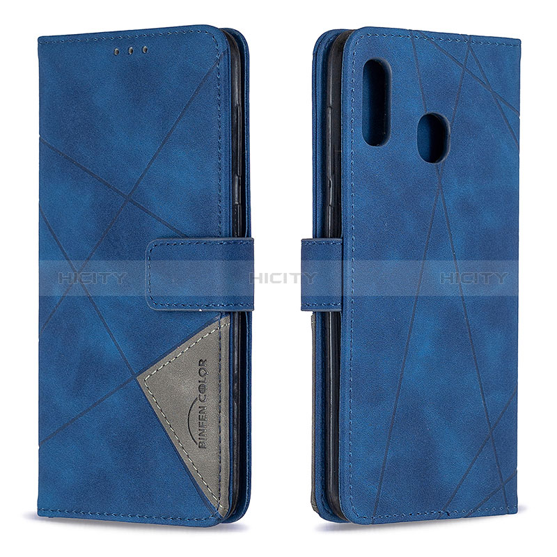 Custodia Portafoglio In Pelle Cover con Supporto B08F per Samsung Galaxy A20