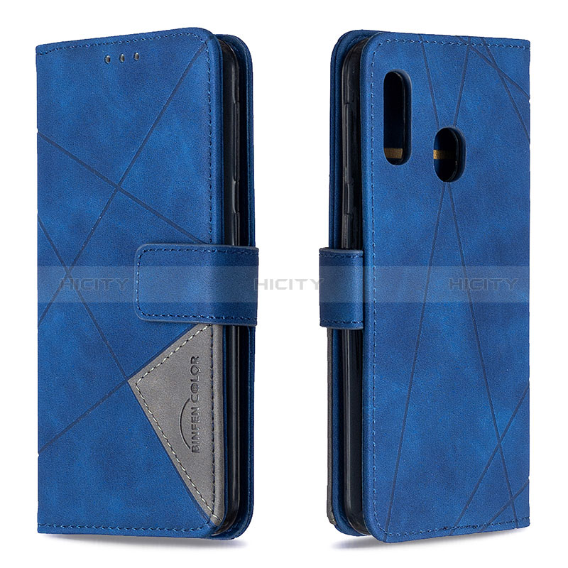 Custodia Portafoglio In Pelle Cover con Supporto B08F per Samsung Galaxy A20e