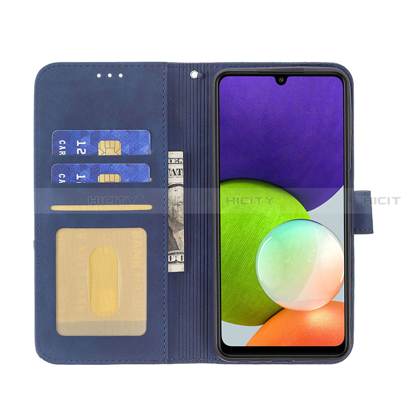 Custodia Portafoglio In Pelle Cover con Supporto B08F per Samsung Galaxy A22 4G