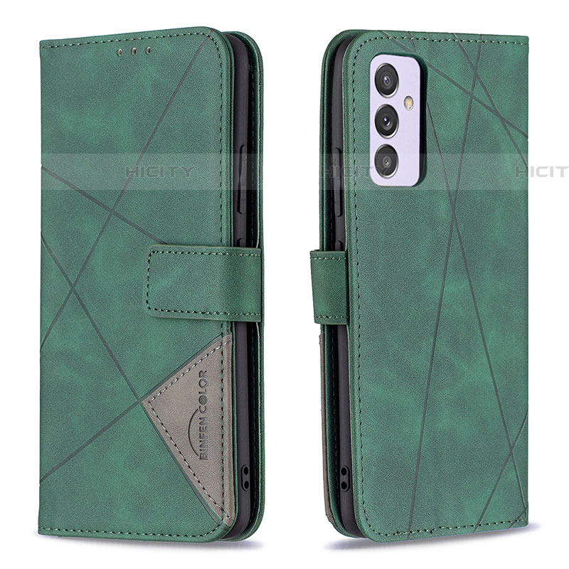 Custodia Portafoglio In Pelle Cover con Supporto B08F per Samsung Galaxy A24 4G Verde