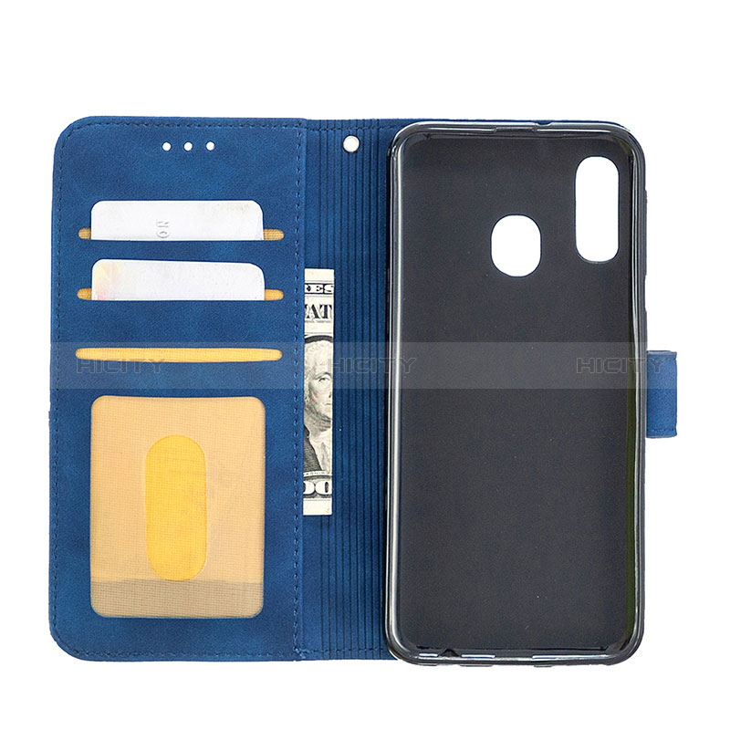 Custodia Portafoglio In Pelle Cover con Supporto B08F per Samsung Galaxy A40