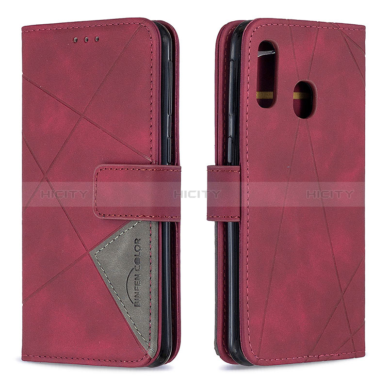 Custodia Portafoglio In Pelle Cover con Supporto B08F per Samsung Galaxy A40