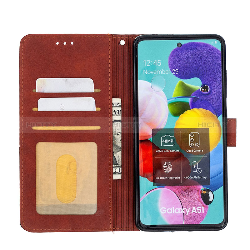 Custodia Portafoglio In Pelle Cover con Supporto B08F per Samsung Galaxy A51 4G