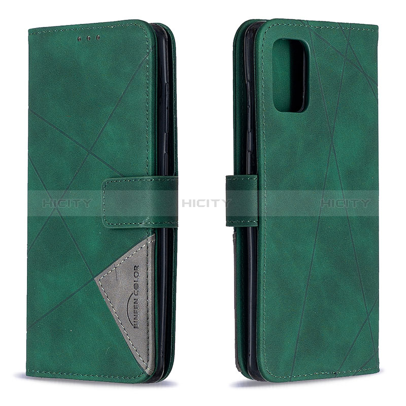 Custodia Portafoglio In Pelle Cover con Supporto B08F per Samsung Galaxy A71 5G Verde