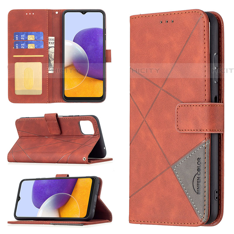 Custodia Portafoglio In Pelle Cover con Supporto B08F per Samsung Galaxy F42 5G