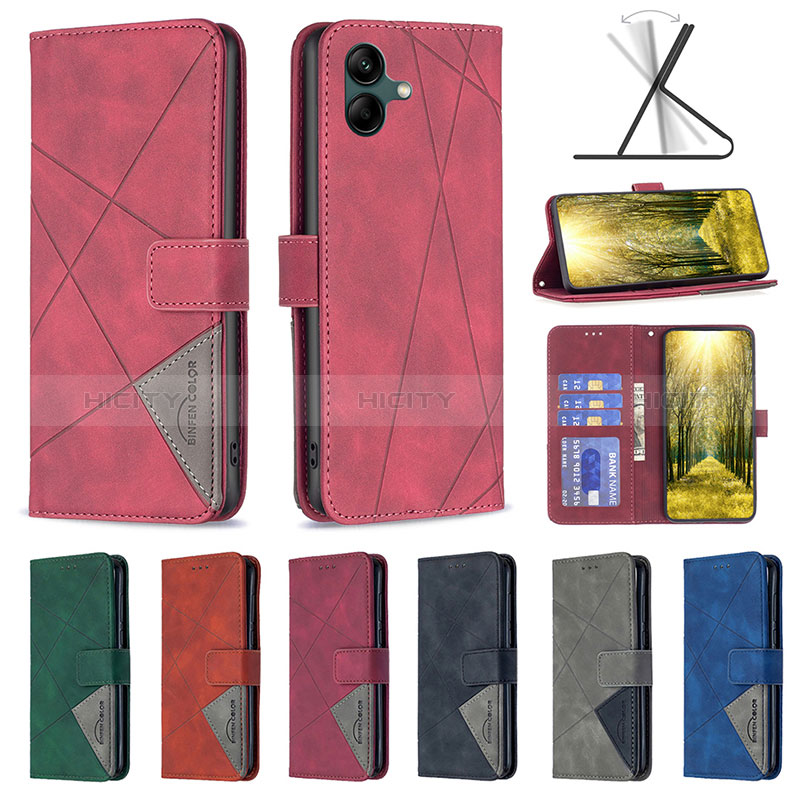 Custodia Portafoglio In Pelle Cover con Supporto B08F per Samsung Galaxy M04