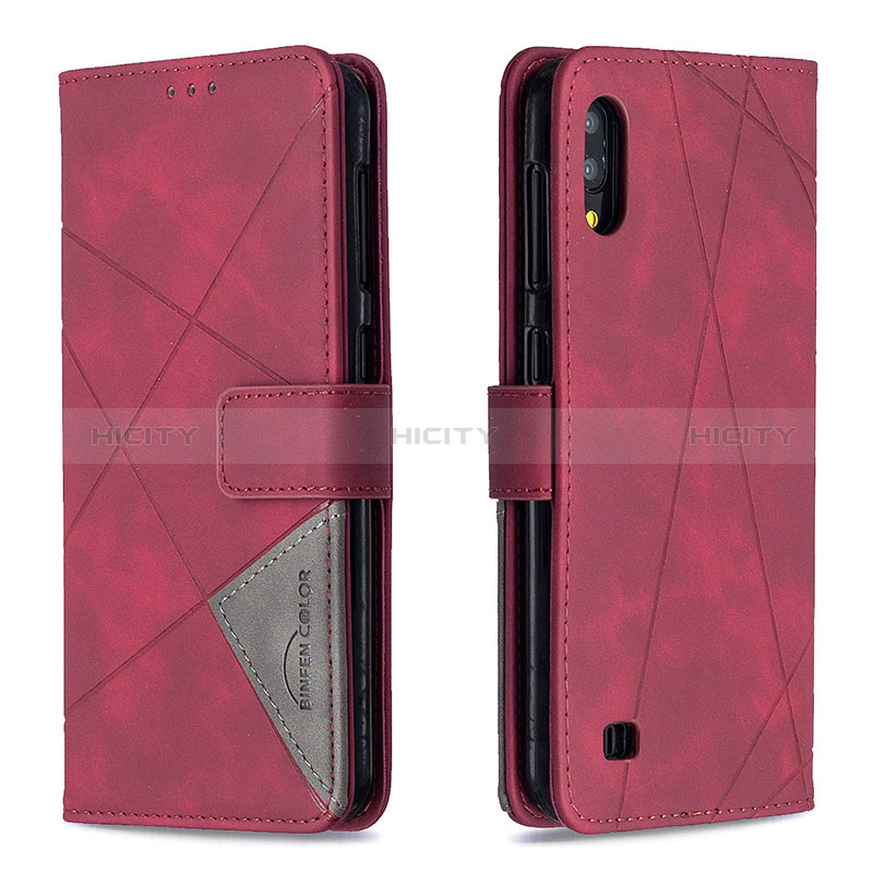 Custodia Portafoglio In Pelle Cover con Supporto B08F per Samsung Galaxy M10