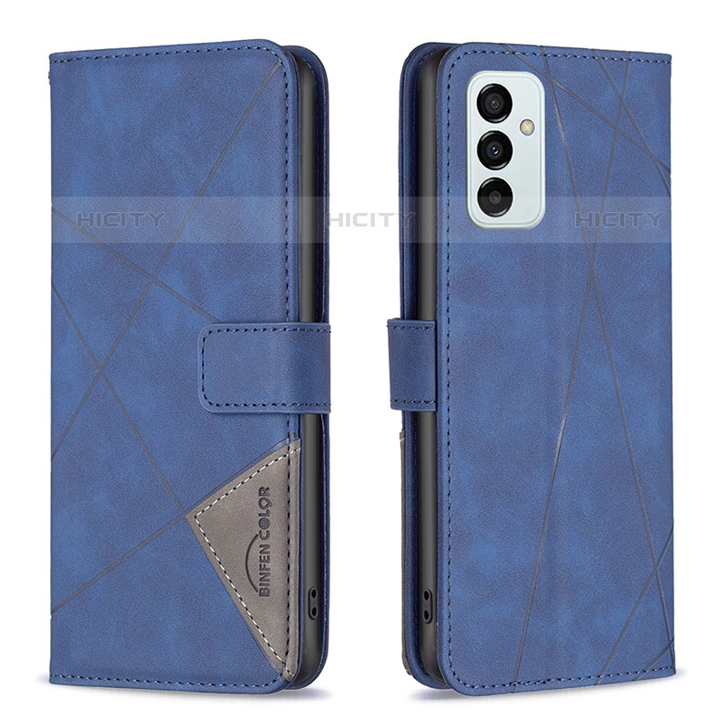 Custodia Portafoglio In Pelle Cover con Supporto B08F per Samsung Galaxy M23 5G Blu