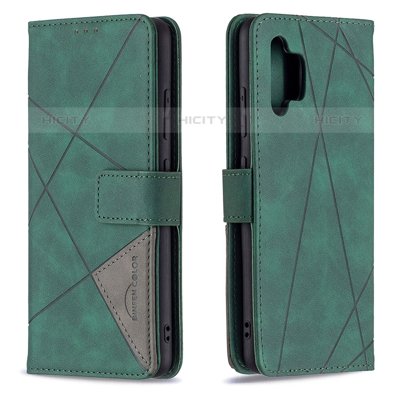 Custodia Portafoglio In Pelle Cover con Supporto B08F per Samsung Galaxy M32 5G Verde