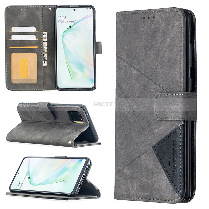 Custodia Portafoglio In Pelle Cover con Supporto B08F per Samsung Galaxy Note 10 Lite