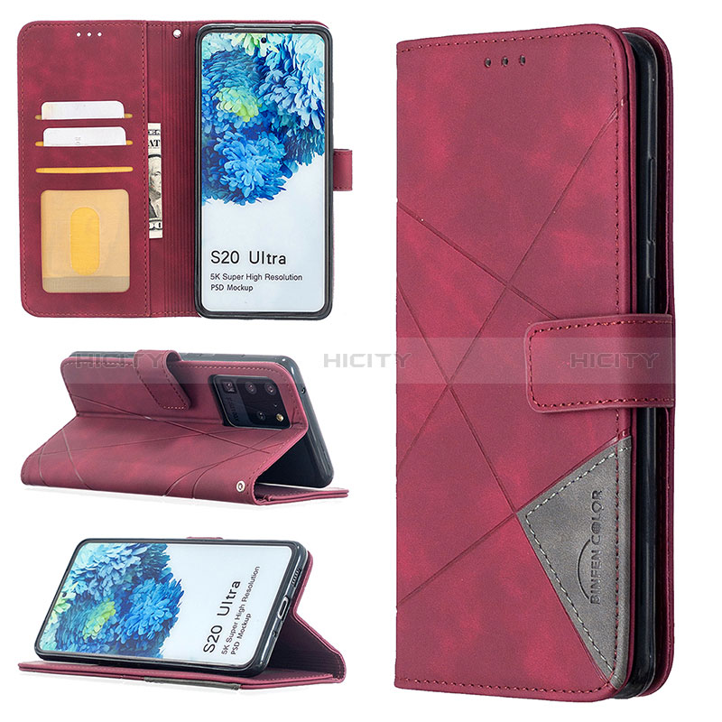 Custodia Portafoglio In Pelle Cover con Supporto B08F per Samsung Galaxy S20 Ultra 5G