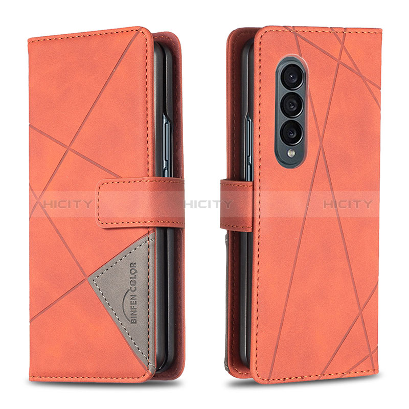 Custodia Portafoglio In Pelle Cover con Supporto B08F per Samsung Galaxy Z Fold3 5G