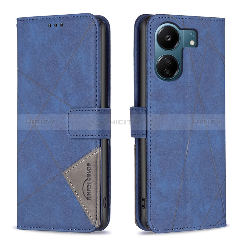 Custodia Portafoglio In Pelle Cover con Supporto B08F per Xiaomi Poco C65