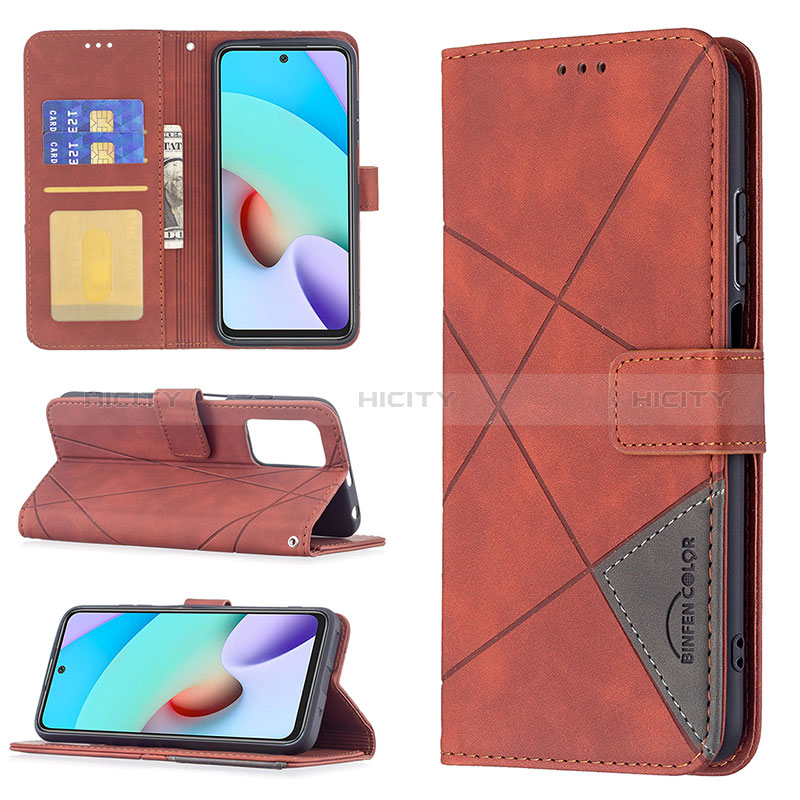 Custodia Portafoglio In Pelle Cover con Supporto B08F per Xiaomi Redmi 10 (2022)