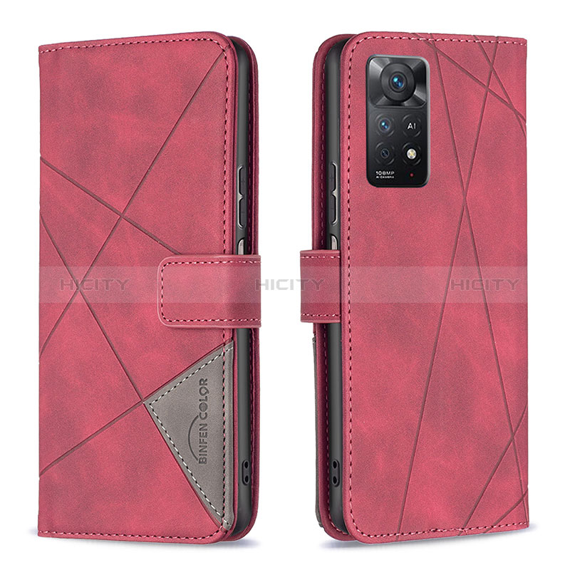 Custodia Portafoglio In Pelle Cover con Supporto B08F per Xiaomi Redmi Note 11 Pro 4G