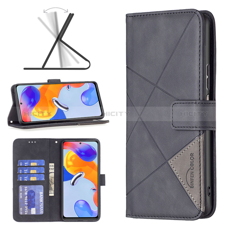 Custodia Portafoglio In Pelle Cover con Supporto B08F per Xiaomi Redmi Note 11 Pro 4G