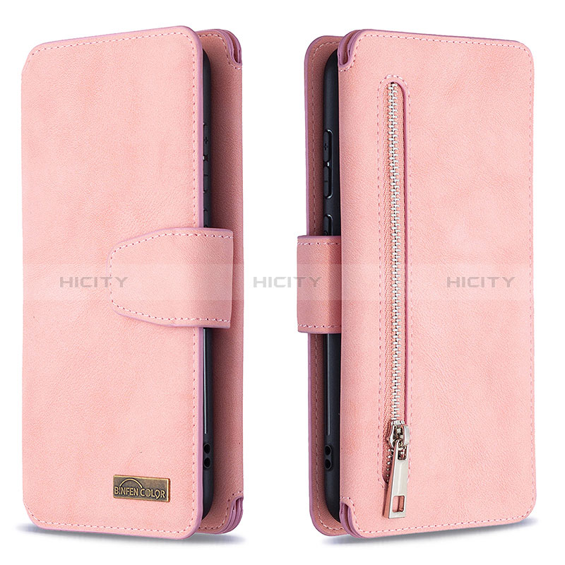 Custodia Portafoglio In Pelle Cover con Supporto B09F per Samsung Galaxy A11 Oro Rosa