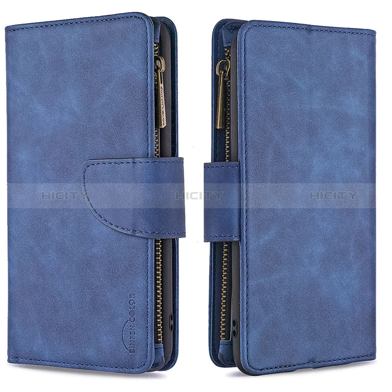 Custodia Portafoglio In Pelle Cover con Supporto B09F per Samsung Galaxy A31 Blu