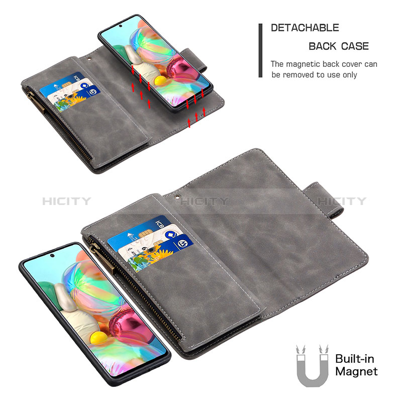 Custodia Portafoglio In Pelle Cover con Supporto B09F per Samsung Galaxy A71 5G