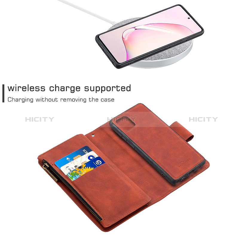 Custodia Portafoglio In Pelle Cover con Supporto B09F per Samsung Galaxy Note 10 Lite