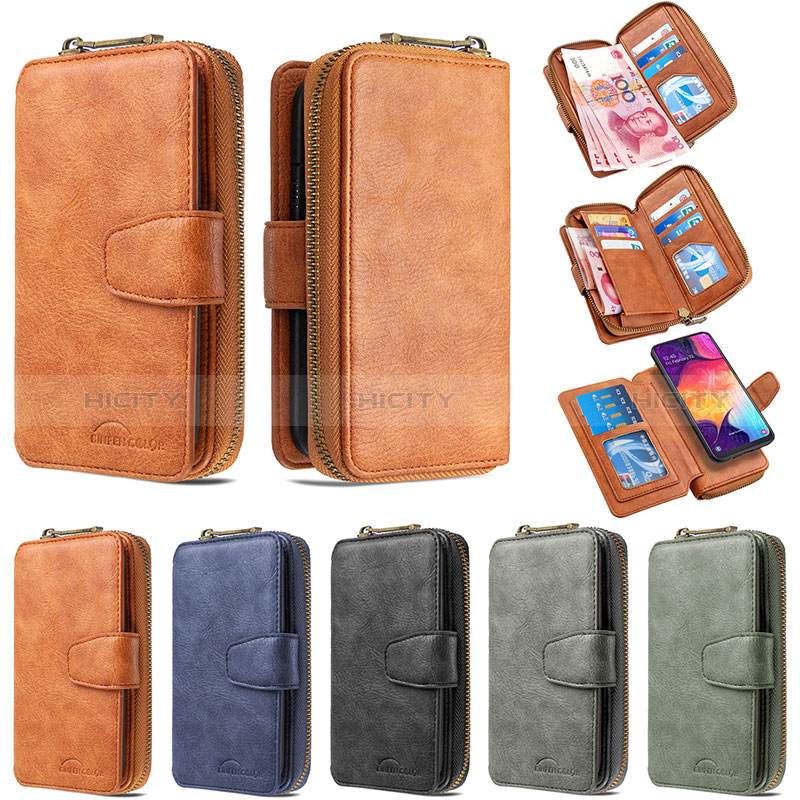 Custodia Portafoglio In Pelle Cover con Supporto B10F per Samsung Galaxy A30S