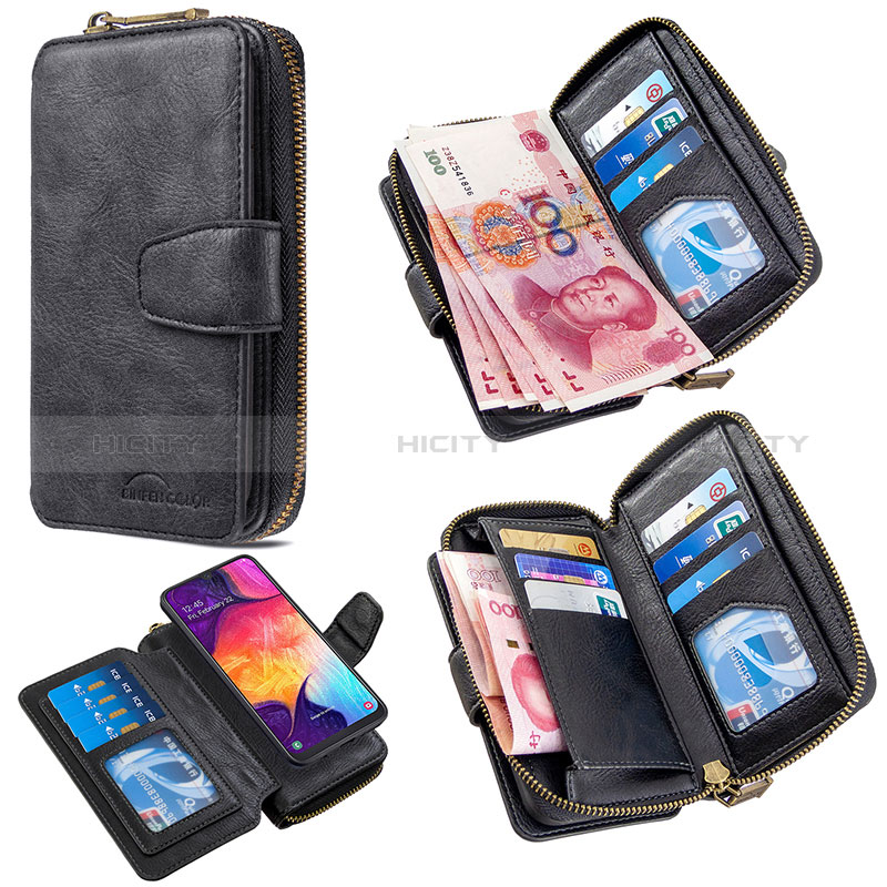 Custodia Portafoglio In Pelle Cover con Supporto B10F per Samsung Galaxy A50S