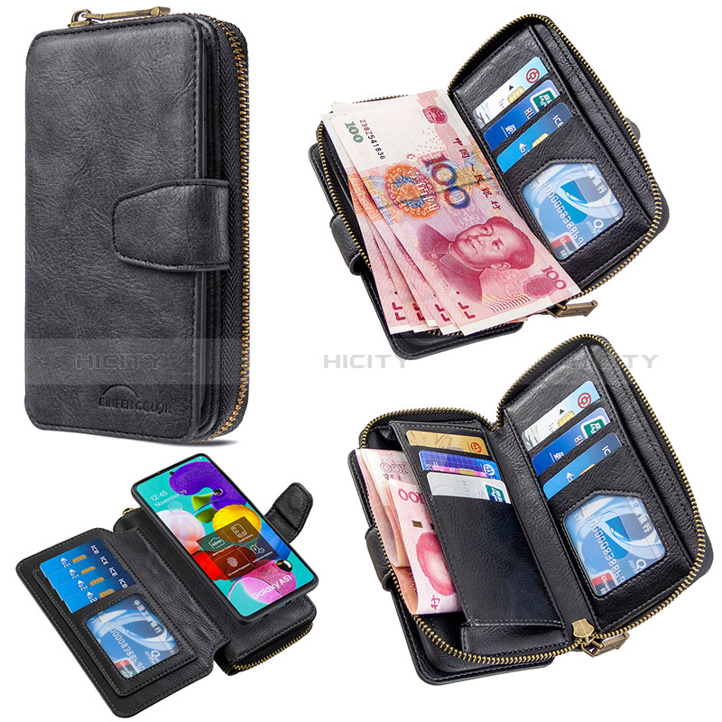 Custodia Portafoglio In Pelle Cover con Supporto B10F per Samsung Galaxy A51 5G